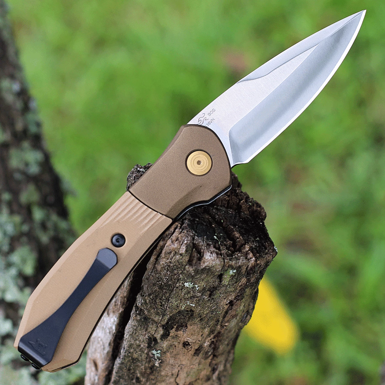 Buck Knives Buck Paradigm Shift Automatic 591BRS, 3" S35VN Drop Point Blade, Brown G-10 Handle 2 Buck Knives Buck Paradigm Shift Automatic 591BRS, 3" S35VN Drop Point Blade, Brown G-10 Handle - Image 2