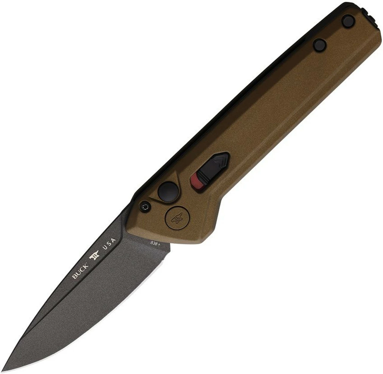 Buck Knives Deploy Auto - Bronze Alum (3.25" 154CM) BU838BR1 1 Buck Knives Deploy Auto - Bronze Alum (3.25" 154CM) BU838BR1