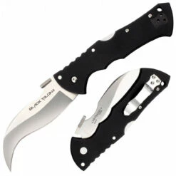 Cold Steel Black Talon 2 CS22B, 4” American S35VN Plain Blade, Black Long G-10 Handle