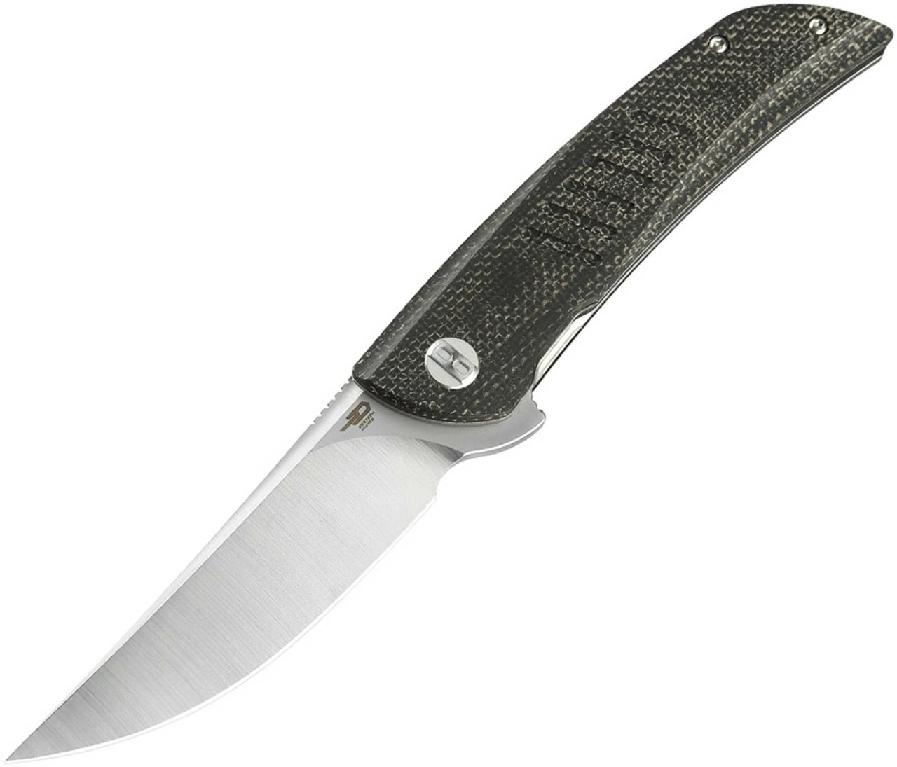 Bestech Swift Linerlock - Blk Micarta (3.5" D2 Satin) BG30B-1 1 Bestech Swift Linerlock - Blk Micarta (3.5" D2 Satin) BG30B-1