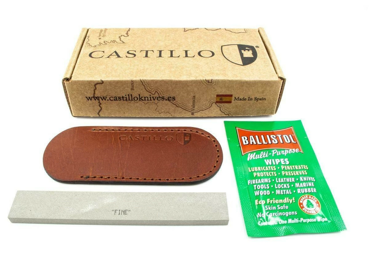 Castillo Knives Navaja Lockback Folding, C1PAF, 3" Satin Sandvik 14C28N Blade, Pau Ferro Wood Handle 5 Castillo Knives Navaja Lockback Folding, C1PAF, 3" Satin Sandvik 14C28N Blade, Pau Ferro Wood Handle - Image 5