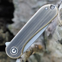 CIVIVI Mini Elementum-Brass (1.83" Gray 14C28N) C18062Q-1 -Knifeworks Sales Shop C18062Q1.3 93993.1673552474
