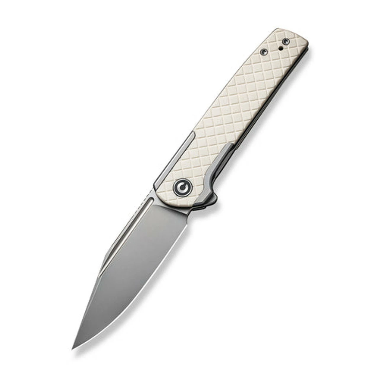 CIVIVI Cachet- Gry SS W/ Ivory G10 Inlay (3.48" Slv Bead Blasted 14C28N) C20041B-2 1 CIVIVI Cachet- Gry SS W/ Ivory G10 Inlay (3.48" Slv Bead Blasted 14C28N) C20041B-2