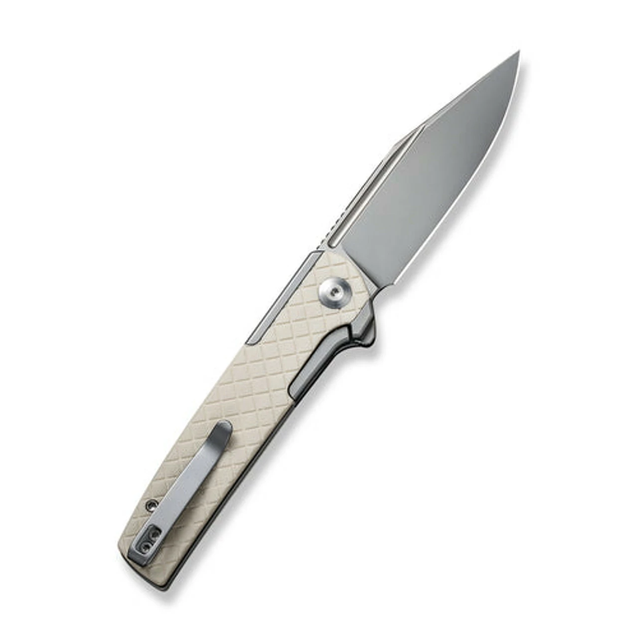 CIVIVI Cachet- Gry SS W/ Ivory G10 Inlay (3.48" Slv Bead Blasted 14C28N) C20041B-2 2 CIVIVI Cachet- Gry SS W/ Ivory G10 Inlay (3.48" Slv Bead Blasted 14C28N) C20041B-2 - Image 2