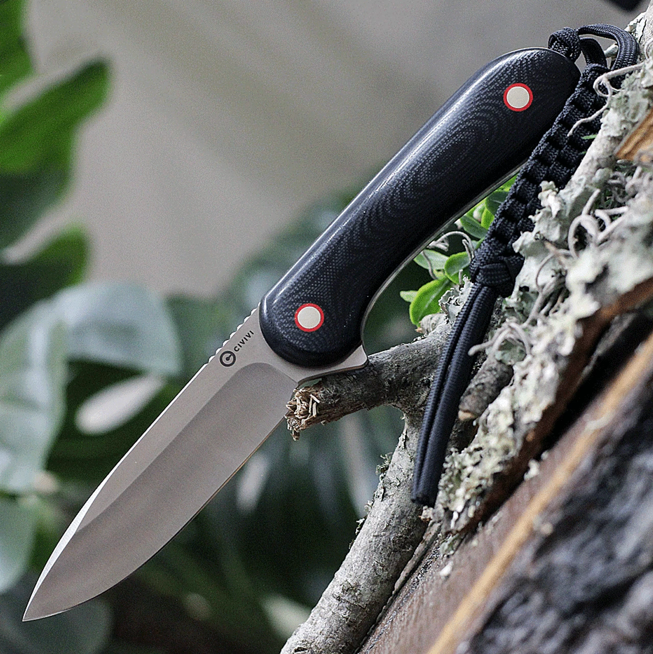 CIVIVI Fixed Blade Elementum-Blk, Red G-10 (3.98" Satin 10Cr15CoMoV) C2104A 1 CIVIVI Fixed Blade Elementum-Blk, Red G-10 (3.98" Satin 10Cr15CoMoV) C2104A