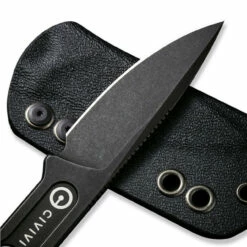 Civivi Circulus Fixed Blade - Blk 10Cr15CoMov (1.96" Blk 10Cr15CoMov) C22012-1 -Knifeworks Sales Shop C22012 1 Circulus 4 500x 10116.1675285134