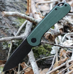 CIVIVI Elementum-Green Micarta (2.96" BW D2) C907T-E