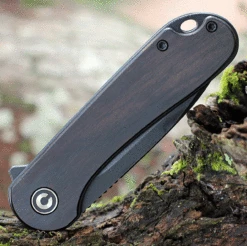 CIVIVI Elementum-Blk Ebony Wood (2.96" BW D2) - C907W -Knifeworks Sales Shop C907W.5 59581.1673967251