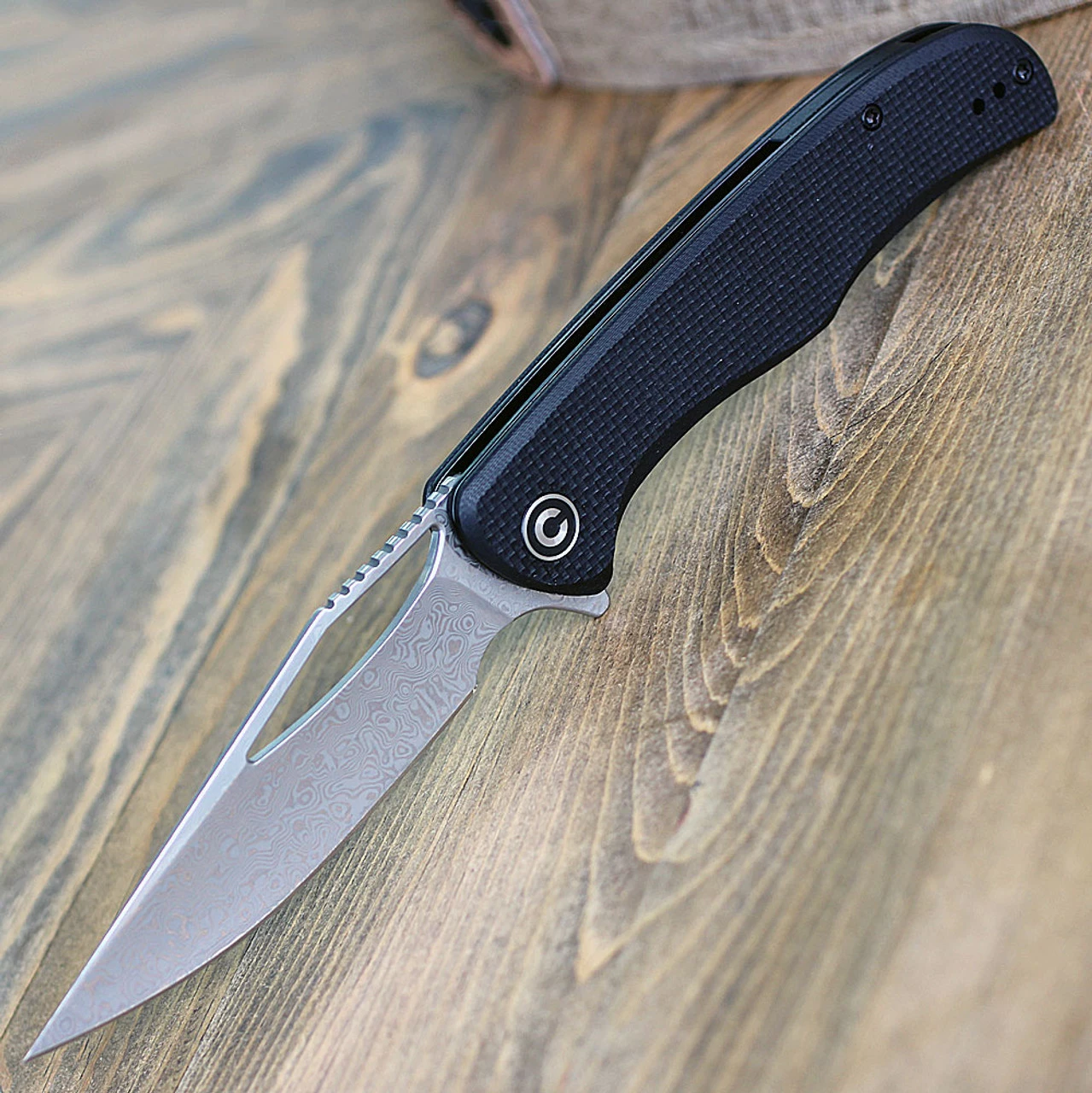 CIVIVI Shredder-Blk G10 (3.70" Damascus) C912DS 1 CIVIVI Shredder-Blk G10 (3.70" Damascus) C912DS