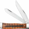 Case Trapper 2021 Halloween 10599 Orange Natural Bone Handle W/ Box (6254 SS)