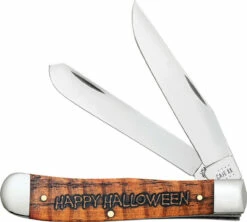 Case Trapper 2021 Halloween 10599 Orange Natural Bone Handle W/ Box (6254 SS)