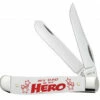 Case Mini Trapper 10604 My Dad Is My Hero - White Bone (4207 SS)