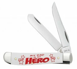 Case Mini Trapper 10604 My Dad Is My Hero - White Bone (4207 SS)
