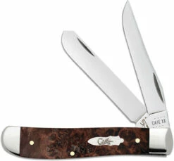 Case Mini Trapper 64062- Brown Maple Burn Wood Handle (7207 SS)