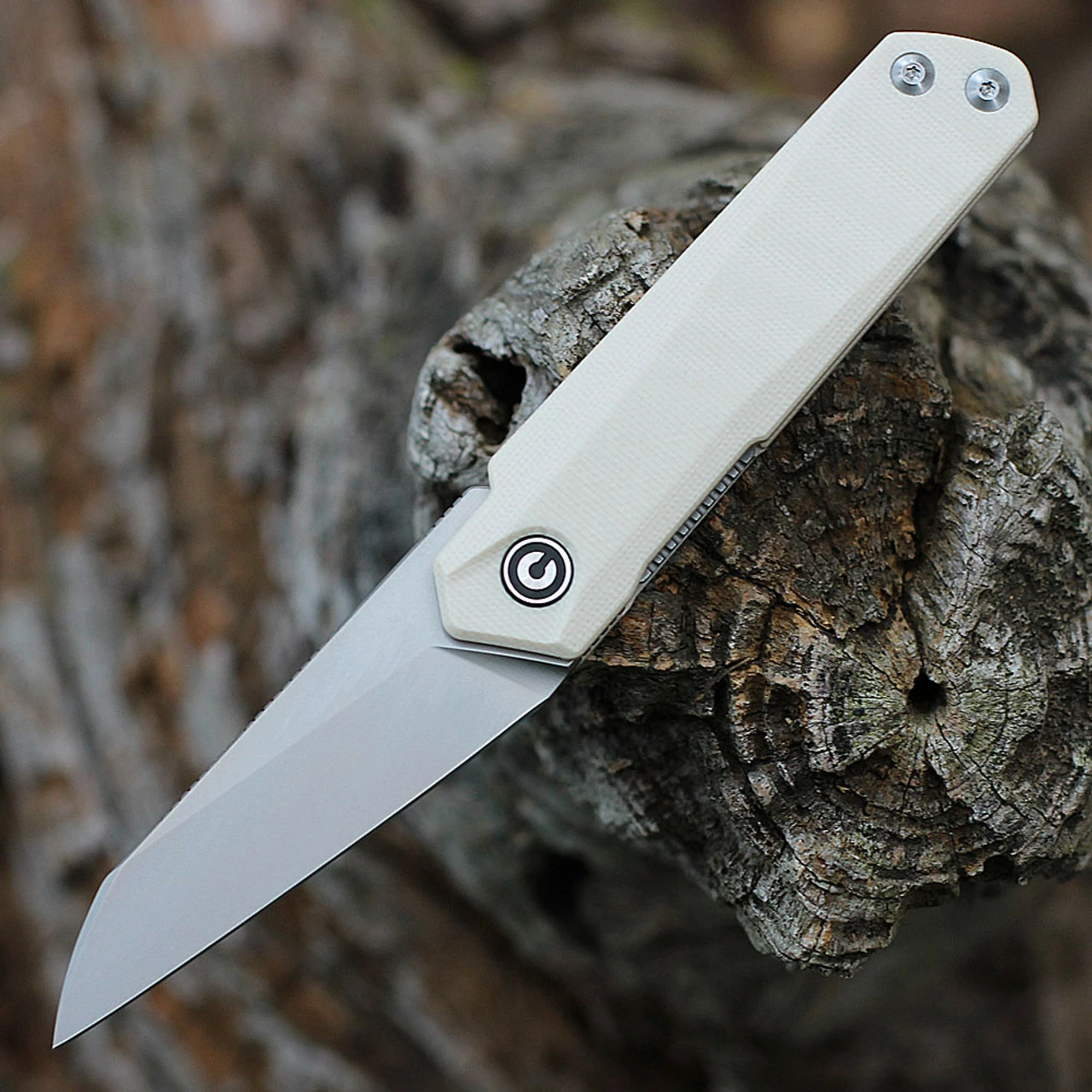 CIVIVI Ki-V Plus Front Flipper - Ivory G10 (2.52" Nitro-V Satin BB) C20005B-2 1 CIVIVI Ki-V Plus Front Flipper - Ivory G10 (2.52" Nitro-V Satin BB) C20005B-2
