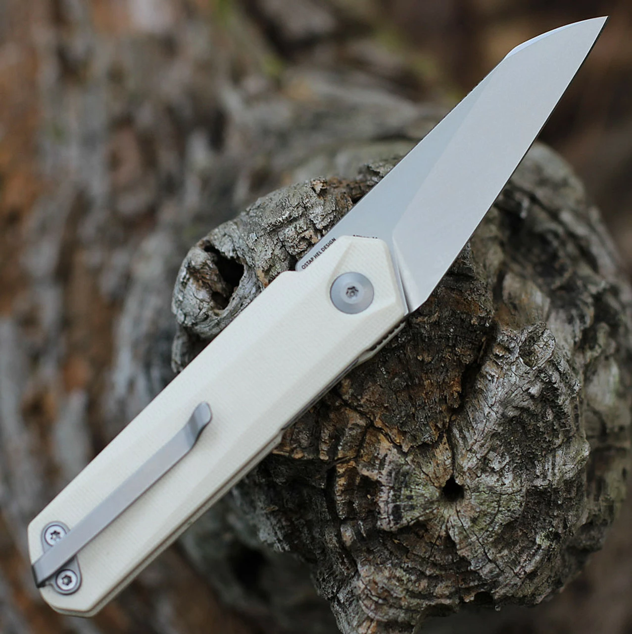 CIVIVI Ki-V Plus Front Flipper - Ivory G10 (2.52" Nitro-V Satin BB) C20005B-2 2 CIVIVI Ki-V Plus Front Flipper - Ivory G10 (2.52" Nitro-V Satin BB) C20005B-2 - Image 2