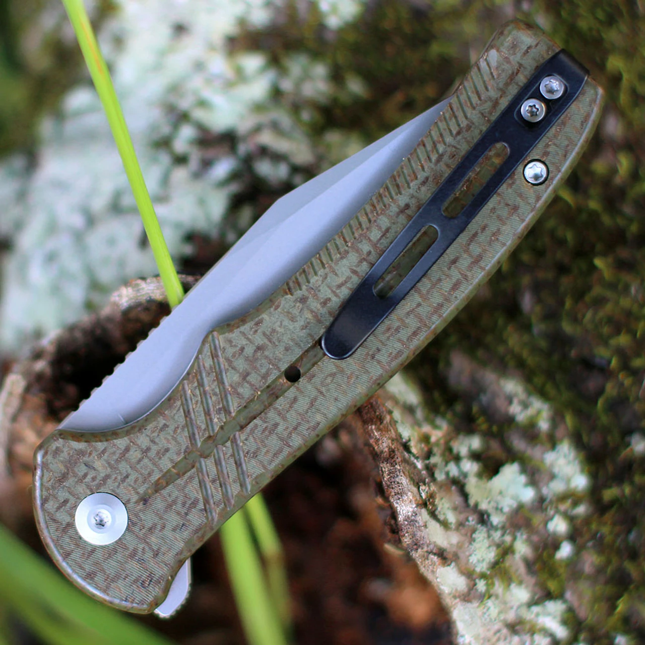 CIVIVI Cogent-Green Coarse Micarta (3.47" BB 14C28N) C20038D-5 4 CIVIVI Cogent-Green Coarse Micarta (3.47" BB 14C28N) C20038D-5 - Image 4