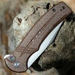 CIVIVI Cogent-Brown Coarse Micarta (3.47" BB 14C28N) C20038D-6 -Knifeworks Sales Shop CIVC20038D6.2 48784.1671134389