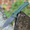 CIVIVI Cogent-Green Micarta (3.47" Damascus) C20038D-DS1