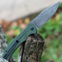 CIVIVI Cogent-Green Micarta (3.47" Damascus) C20038D-DS1 -Knifeworks Sales Shop CIVC20038DDS1 89713.1673468739