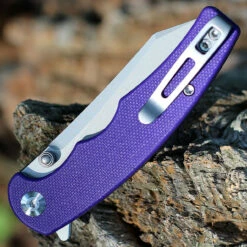 CIVIVI P87 Folder - Purple G-10 (2.90" Nitro-V Silver BB) C21043-2 -Knifeworks Sales Shop CIVC21043.2 45775.1660665397