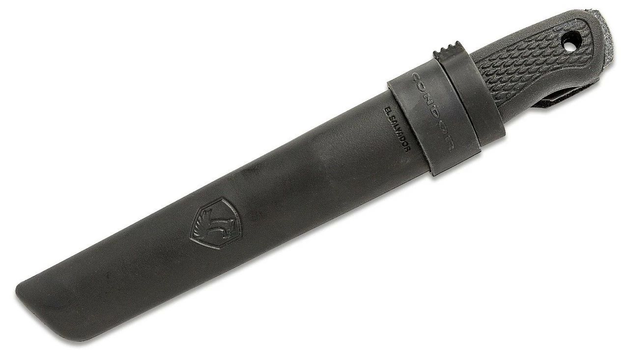 Condor Bushglider Fixed Blade CTK3950-4.2HC, 4.2" 1095 Carbon Steel, Black Polypropylene Handle 2 Condor Bushglider Fixed Blade CTK3950-4.2HC, 4.2" 1095 Carbon Steel, Black Polypropylene Handle - Image 2