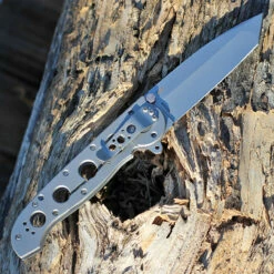 CRKT Kit Carson M16-04SS - Stainless Steel (3.9" BB 12C27 Sandvik Tanto) -Knifeworks Sales Shop CR04SS 44964.1644433851