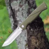 CRKT Kova 6434, 3.50" 8Cr13MoV Stainless Steel Satin Drop Point Blade, OD Green GRN Handles