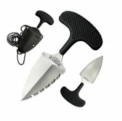 Cold Steel Urban Edge Best Pal CS43XLS, 2.5" AUS 8A Stainless Steel Serrated Blade, Black Kray-Ex Handle, Secure-Ex Neck Sheath