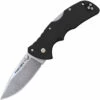 Cold Steel Mini Recon 1 Spear Point Folding Knife 27BAS, 3" AUS-10A Stonewashed Plain Blade, Black GRN Handle
