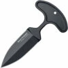 Cold Steel 36MJ Drop Forged Push Dagger Fixed Blade Knife 4" Gray Teflon 52100 Carbon Double Edge, Secure-Ex Sheath