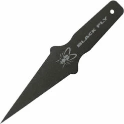 Cold Steel Black Fly Throwing Knife (8" Carbon Spring Steel Blk Spike) 80STMA