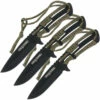 Cold Steel Throwing Knives 3PK - Paracord ( 4.4" 420 Blk) CS-TH-44KVD3PK