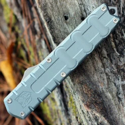 CobraTec Enforcer OTF Automatic - Grey Alum. (3.25" M390 Satin) CTEGRYM390DNS -Knifeworks Sales Shop CTEGRYM390DNS 50370.1641316594