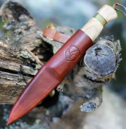 Condor Cavelore Knife CTK3935-4.3HC, 4.31" 1095 HC Spear Point Blade, Hickory Wood Handle -Knifeworks Sales Shop CTK393543HC.1 67450.1605130960