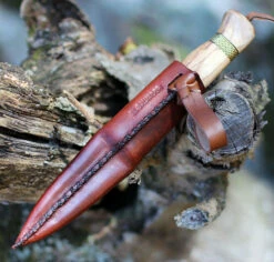 Condor Cavelore Knife CTK3935-4.3HC, 4.31" 1095 HC Spear Point Blade, Hickory Wood Handle -Knifeworks Sales Shop CTK393543HC 31908.1605130960