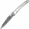 Deejo 15g Tattoo Lion DEE7AK001, 2" Z40C13 Plain Blade, Stainless Handle