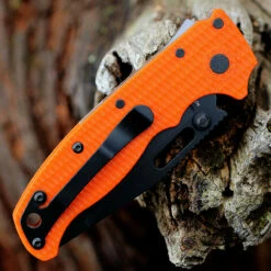 Demko AD20.5 Shark Lock Orange (3" AUS-10A Clip Point Blk) -Knifeworks Sales Shop DEMAD205F13B.2 53119.1647370590