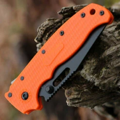 Demko AD20.5 Shark Lock Orange (3" AUS-10A Clip Point Blk) -Knifeworks Sales Shop DEMAD205F13B.3 58915.1647370590