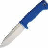 Demko Fixed Blade - Blue Rubber (5" AUS10A Satin) DEMAD22BBK