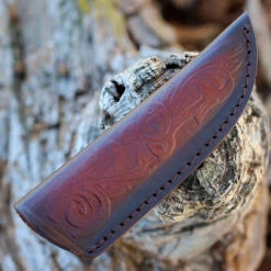 Damascus Blades - Buffalo/Camel Bone (4.5" Damascus) 1293BO -Knifeworks Sales Shop DM 1293BO 63276.1646249749