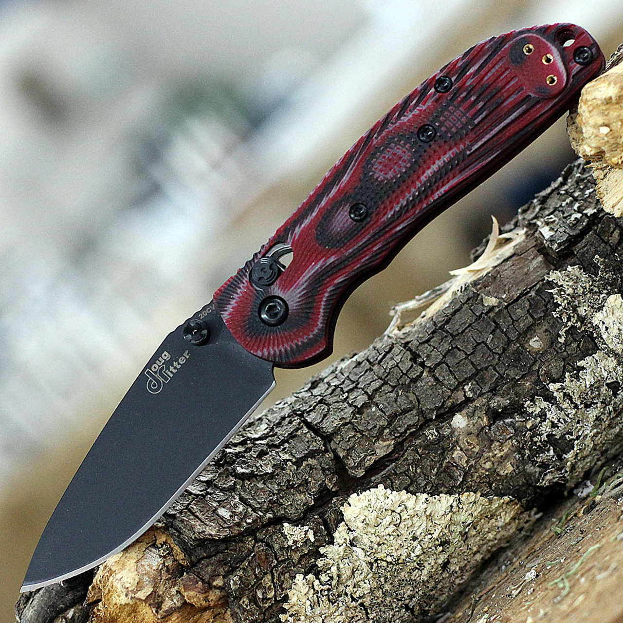 Doug Ritter MINI-RSK® MK1-G2 Knifeworks Exclusive G-Mascus® Red G-10/Black Blade - Sprint Run 1 Doug Ritter MINI-RSK® MK1-G2 Knifeworks Exclusive G-Mascus® Red G-10/Black Blade - Sprint Run