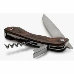 BareBones Living Folding Picnic Knife, 4" Satin 50CR15 Stainless Steel Stainless Blade, Hardwood Handle W/ Walnut Finish 5 BareBones Living Folding Picnic Knife, 4" Satin 50CR15 Stainless Steel Stainless Blade, Hardwood Handle W/ Walnut Finish -Knifeworks Sales Shop Folding Picnic Knife 2 92622.1600456152
