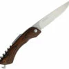 BareBones Living Folding Picnic Knife, 4" Satin 50CR15 Stainless Steel Stainless Blade, Hardwood Handle W/ Walnut Finish
