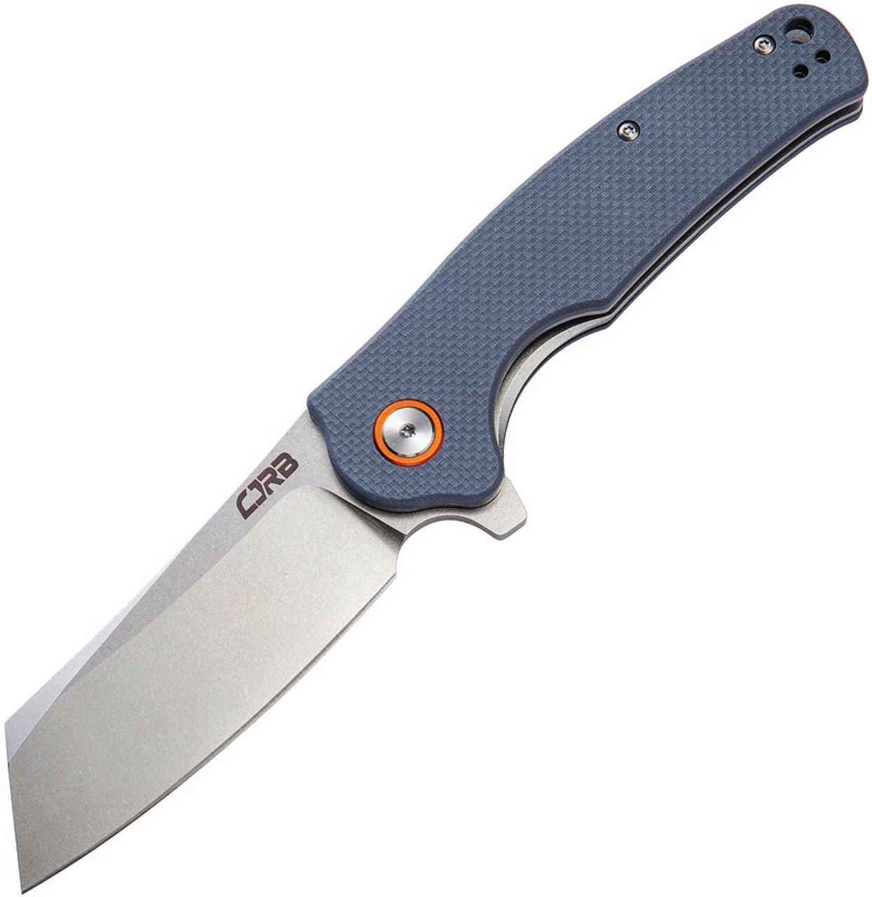 CJRB Cutlery Crag Liner Lock J1904-GYF, 3.3" D2 Stonewash Plain Blade, Blue-Gray G-10 Handle 1 CJRB Cutlery Crag Liner Lock J1904-GYF, 3.3" D2 Stonewash Plain Blade, Blue-Gray G-10 Handle