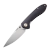 CJRB Cutlery Small Feldspar J1912S-BKC, 3.0" D2 Steel Stonewashed Plain Blade, Contoured Black G-10 Handle