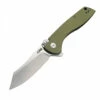 CJRB Cutlery Kicker J1915-GN, 3.52" D2 Steel Stonewash Plain Blade, Green G-10 Handle
