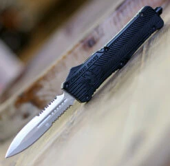 CobraTec Knives Large CTK-1 Blk Alum (3.75" D2 Steel) LBCTK-1LDAG2SS