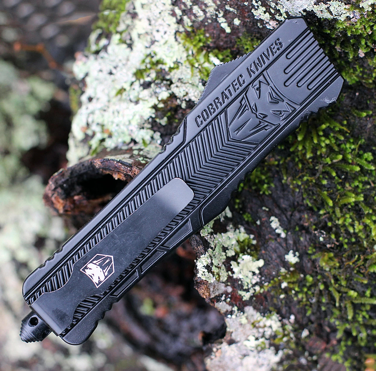 CobraTec Knives Tanto Large CTK-1 Black (3.75" D2) LBCTK-1LTS 4 CobraTec Knives Tanto Large CTK-1 Black (3.75" D2) LBCTK-1LTS - Image 4