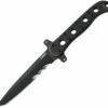 CRKT M16-FX Tanto CR13FX, 4.636" SK-5 Steel W/ Black Veff Serrated Blade, Black G10 Handle